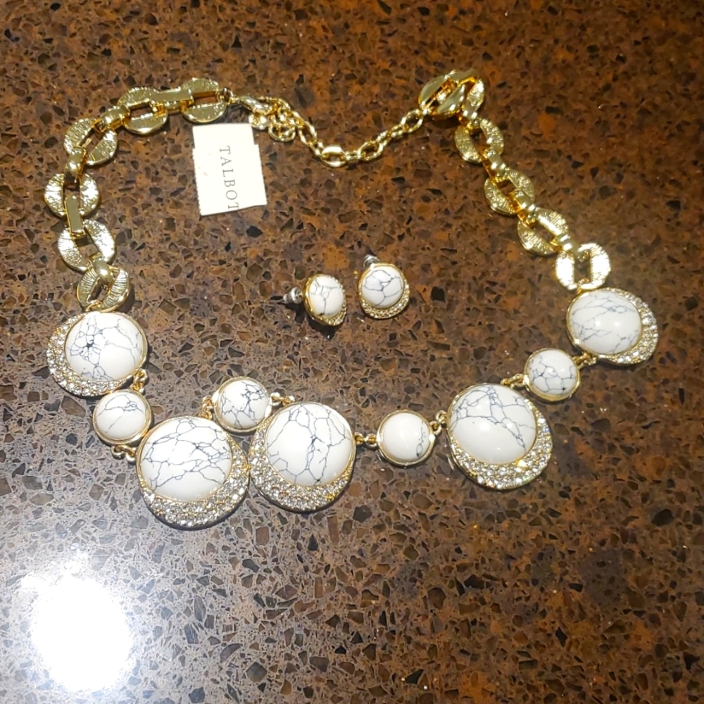 Talbots necklace and earrings set